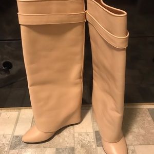 Givenchy Tall Shark Boot (Tan)